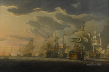 海戦 Painting - クリーブリー岬のセントビンセント海戦